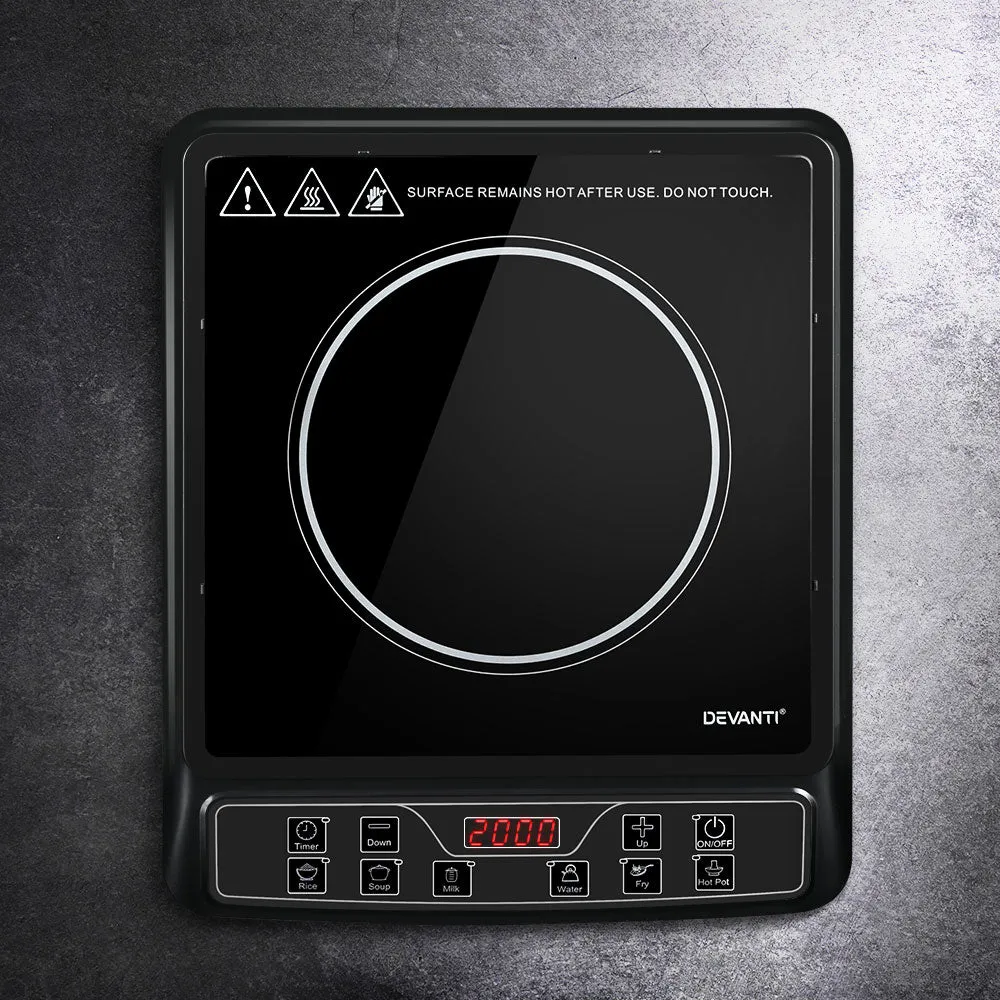 10-Level Single Burner Induction Cooktop, Portable - Devanti