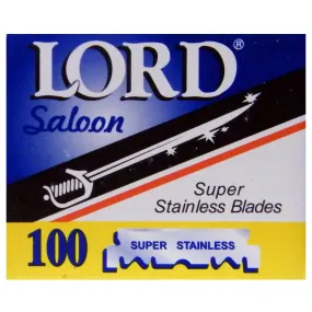 100 Lord Super Stainless Half Blades for Barber Razors