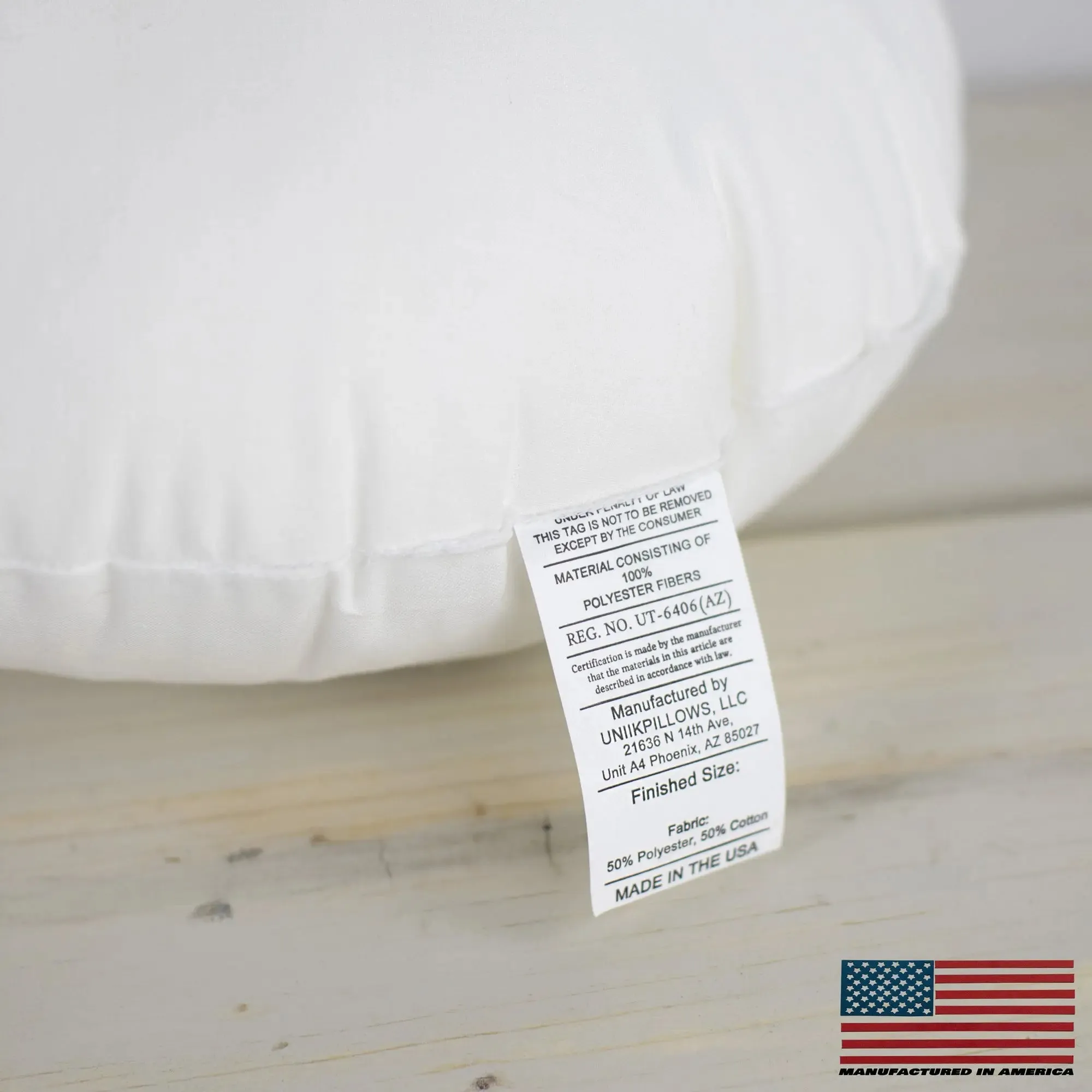 11" | Round Angel Hair Insert | Indoor Outdoor Down Alternative Hypoallergenic Pillow Insert | Quality Insert | Premium Insert