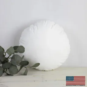 11" | Round Angel Hair Insert | Indoor Outdoor Down Alternative Hypoallergenic Pillow Insert | Quality Insert | Premium Insert