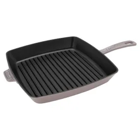 12" Cast Iron Square Grill Pan - Lilac