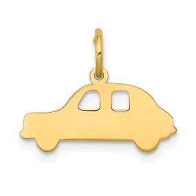 14k Yellow Gold Compact Car Charm