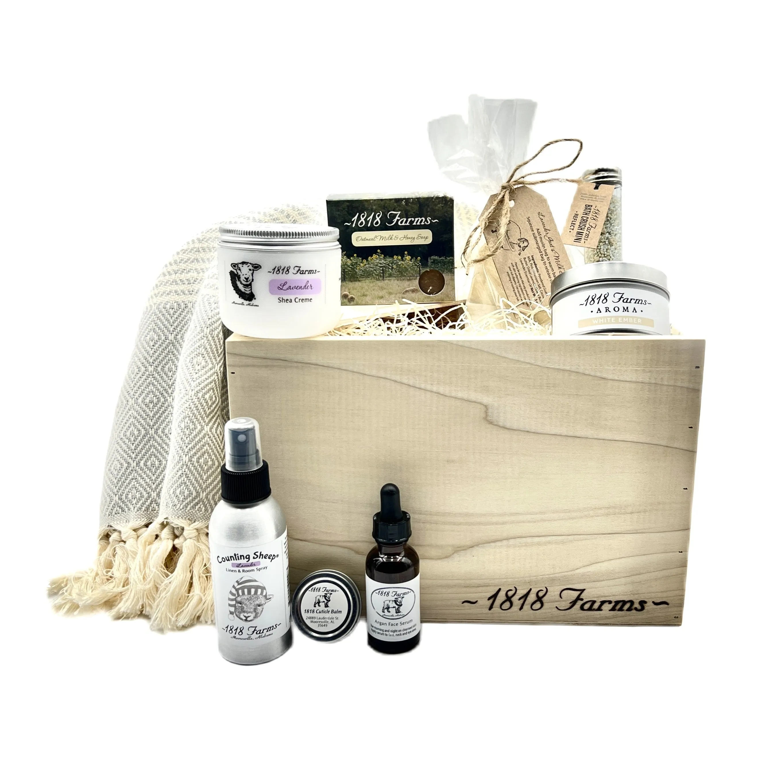 1818 Farms Select Relaxation and Self Care Gift Box