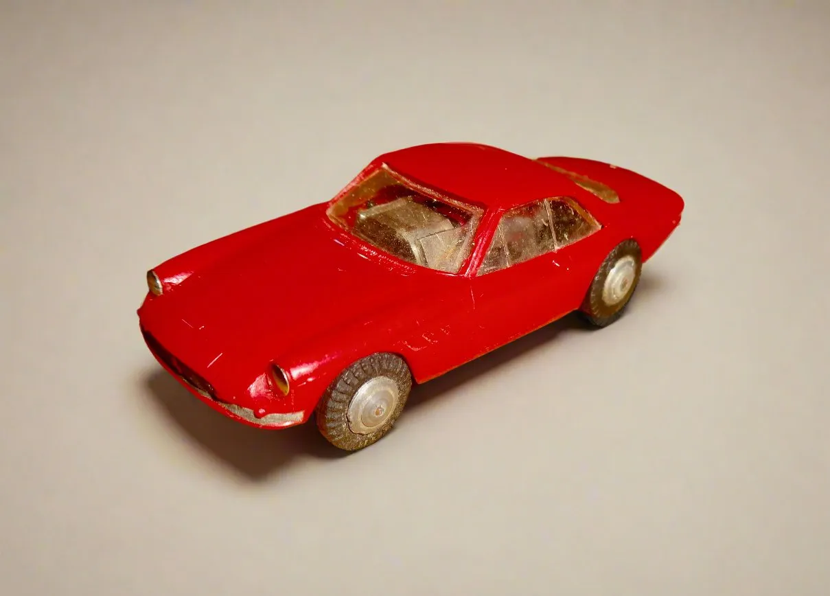 1960s Minic Motorways Ferrari 500 Superfast M1576 Red Racing Sports Car