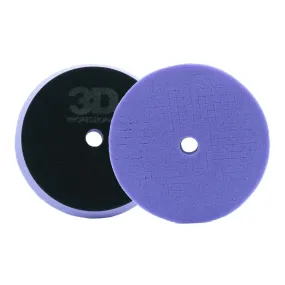 3D Medium Cutting Light Purple Spider-Cut Foam Pad 6.5" Buffing Polishing