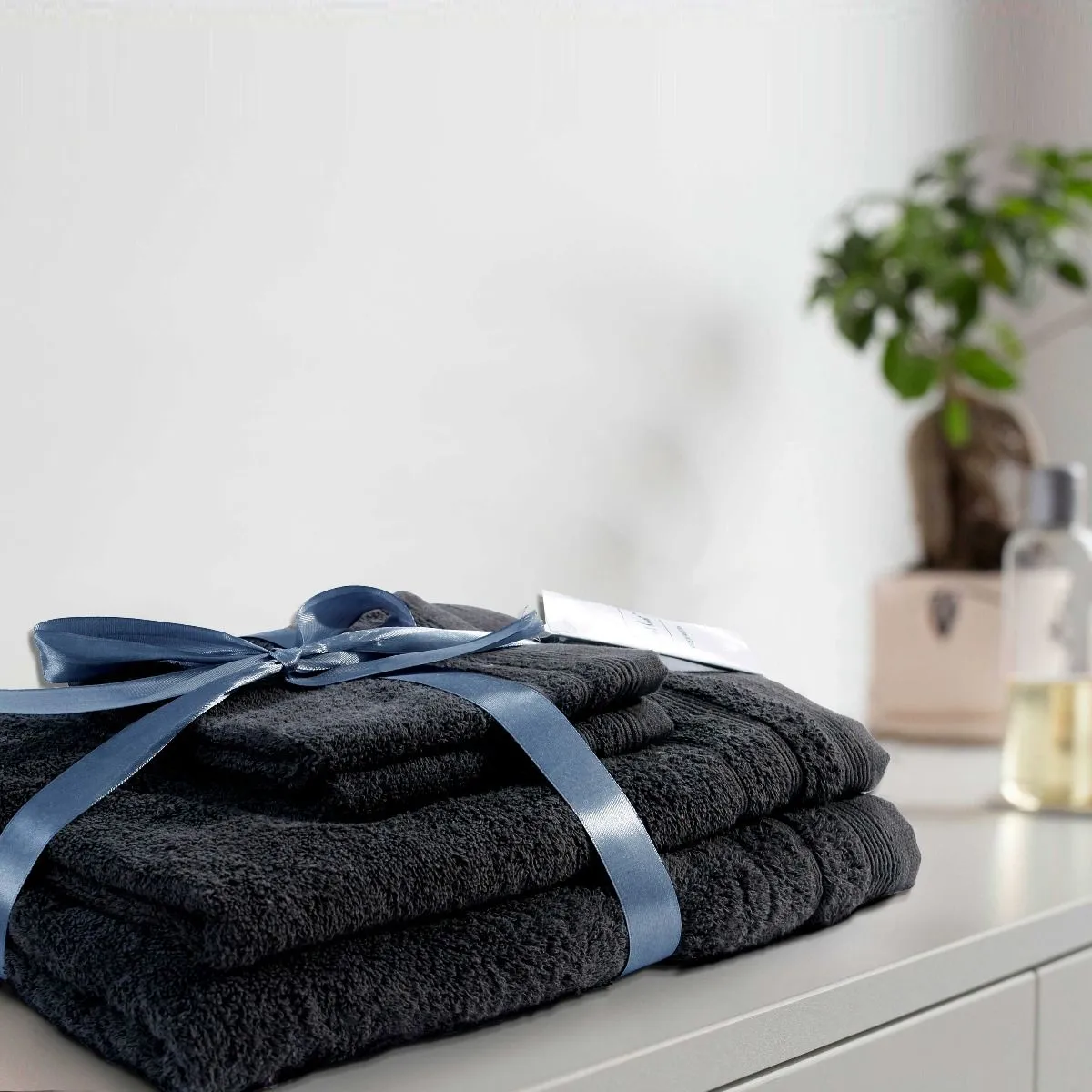 4 PCs Towel Pack- Charcoal Grey