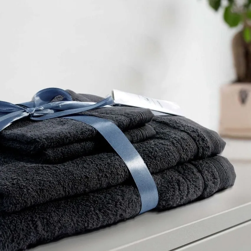 4 PCs Towel Pack- Charcoal Grey