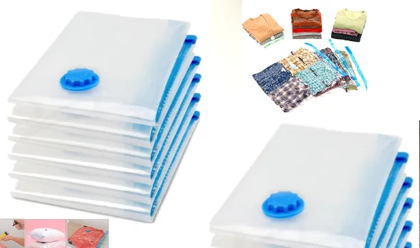 4 x Vacuum Storage Bags - Ideal For Reducing Bedding, Clutter, Toys & Clothing