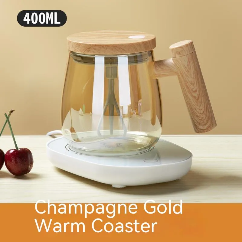 400ML Self Stirring Coffee Mug Electric Mixing Glass Coffee Cup