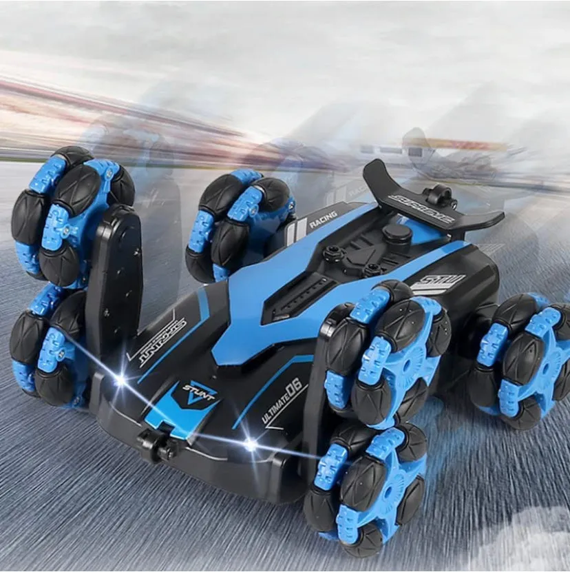 6 Wheels Stunt Car 360 Degree Spinning High Speed Telescopic Rotating Remote Control six Wheels Climbing rc Toy Drift Stunt car (6 Wheel Stunt Car)