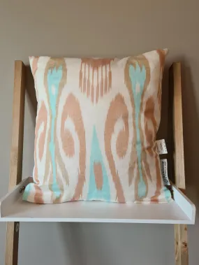 60% Silk Ikat pillow case "Lightness of Being"