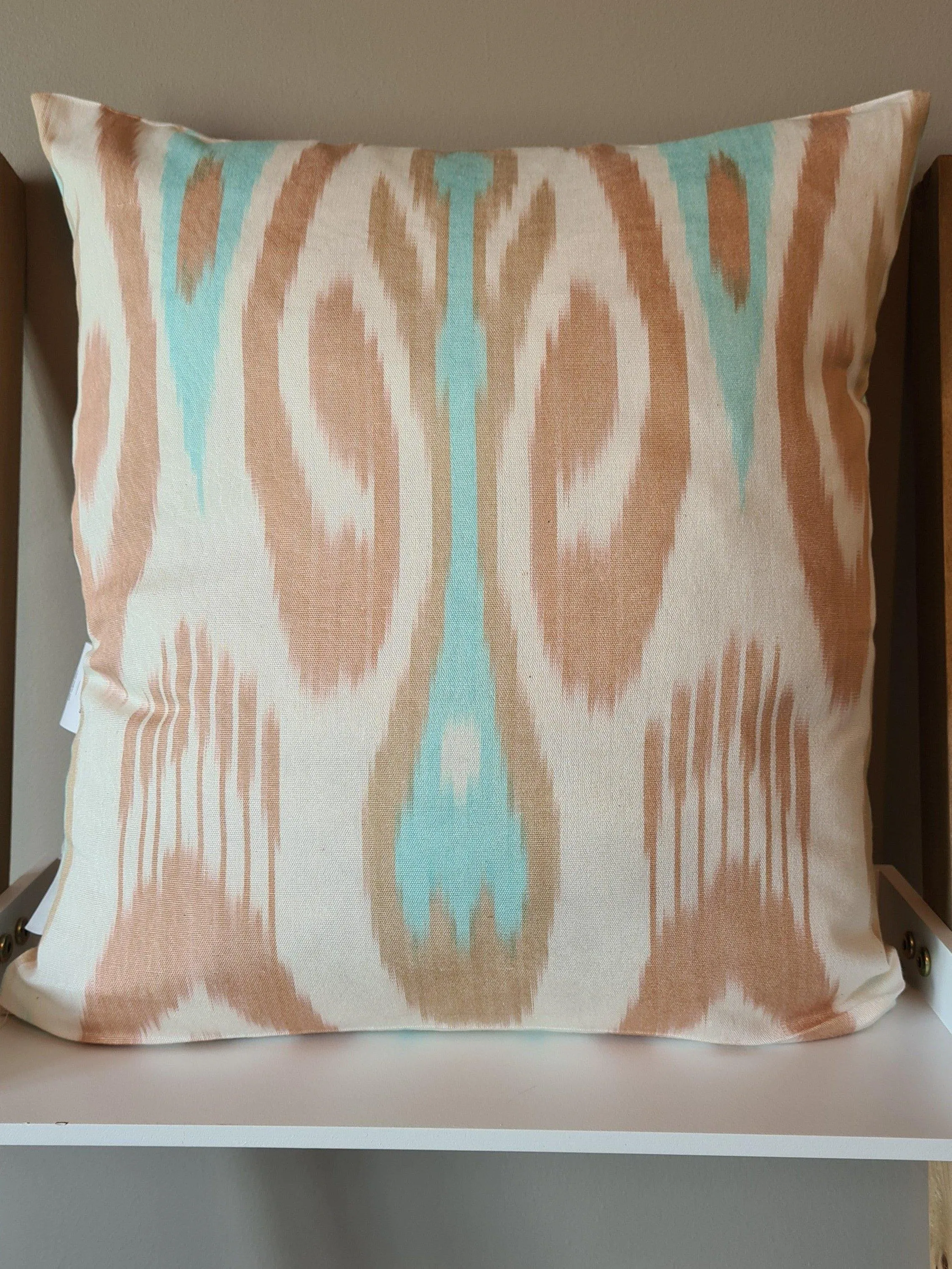 60% Silk Ikat pillow case "Lightness of Being"