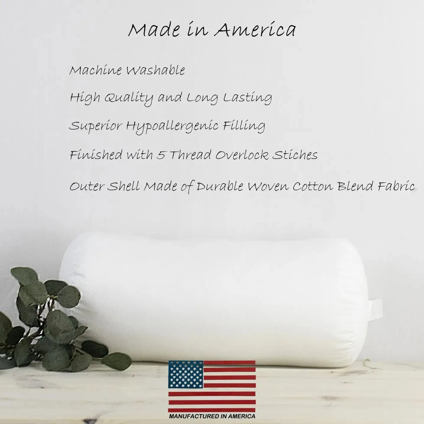 7x36 | Bolster Insert | Indoor Outdoor Hypoallergenic Polyester Fill | Quality Insert | Premium Insert