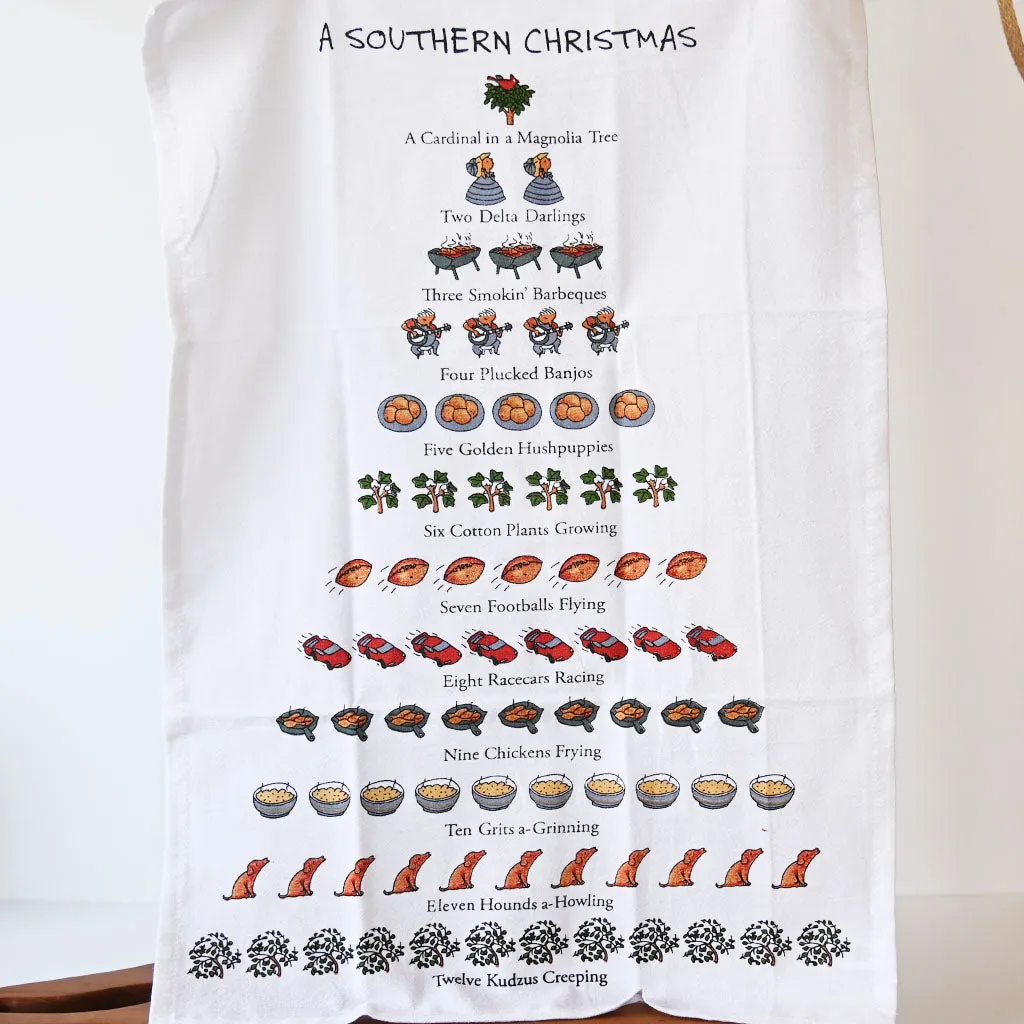 A Southern Christmas Hand Towel