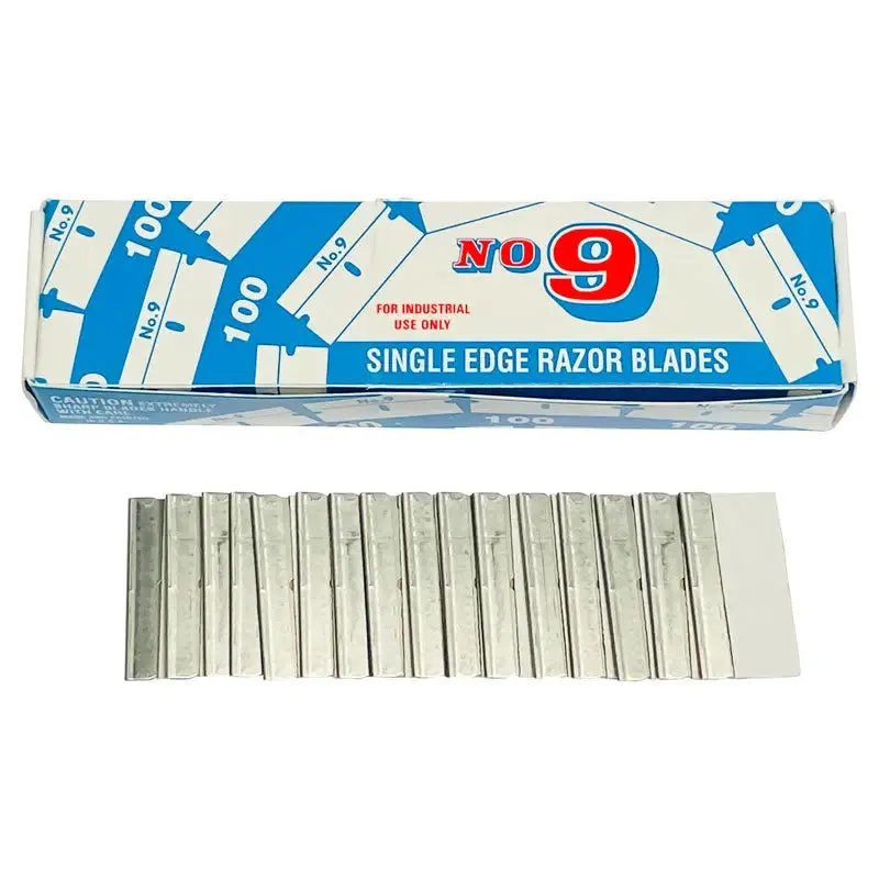 AA No. 9 Single Edge Razor Blades (Box of 100)