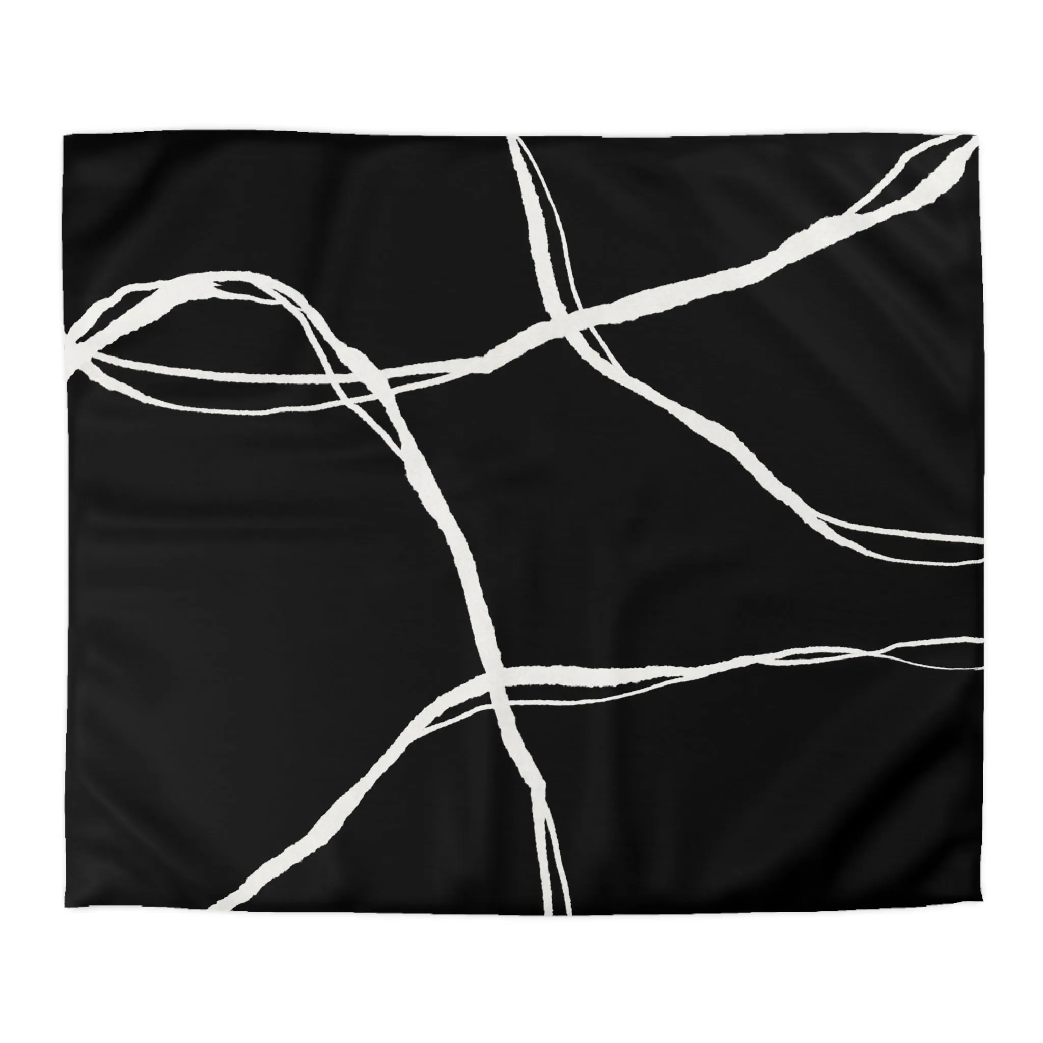 Abstract Duvet Cover | Black White Minimalist