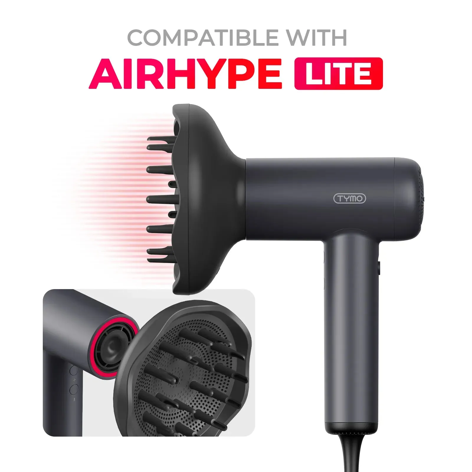 Adjustable Hair Diffuser for TYMO AIRHYPE LITE Dryer