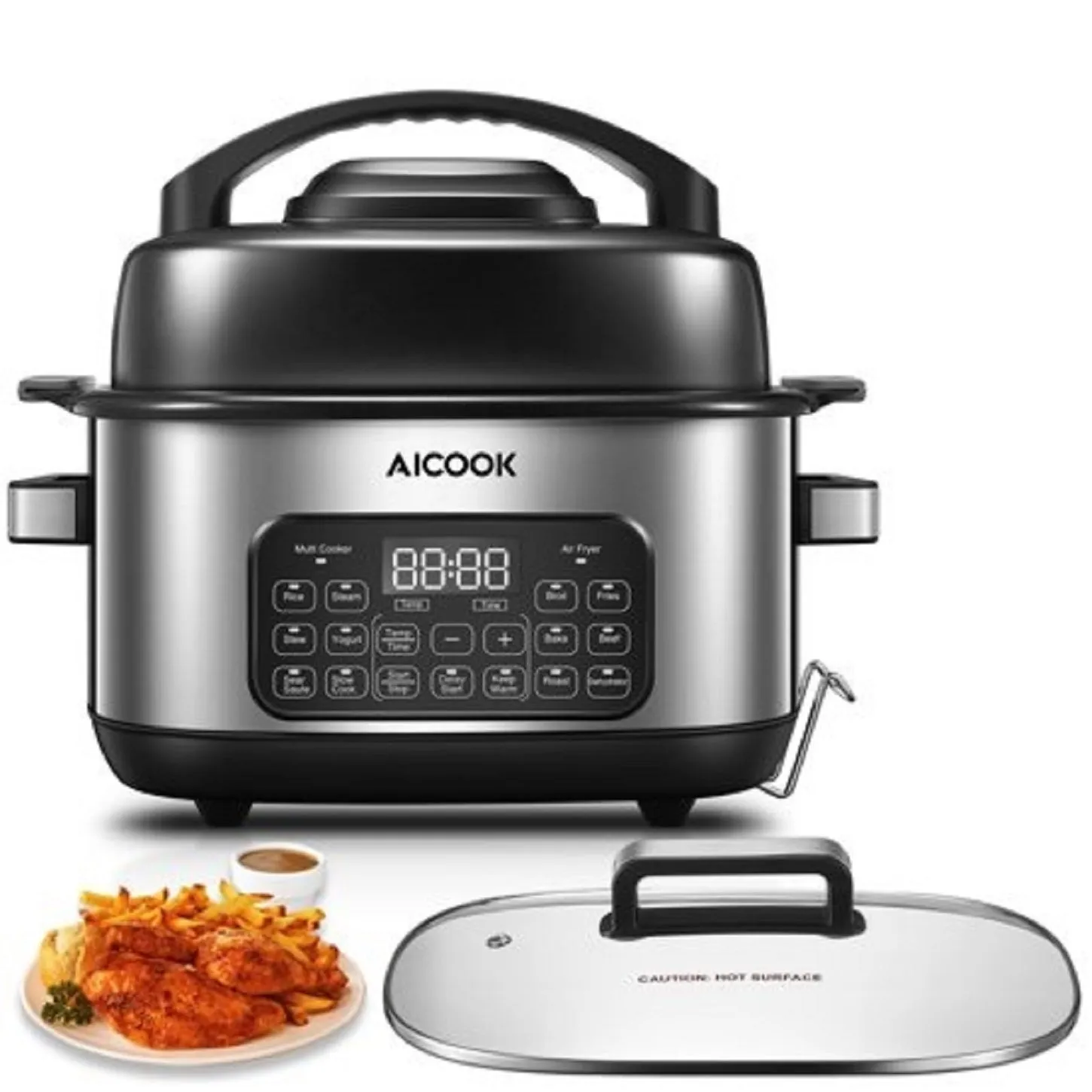 AICOOK Slow Cooker 12 in 1 Programmable Slow Cooker