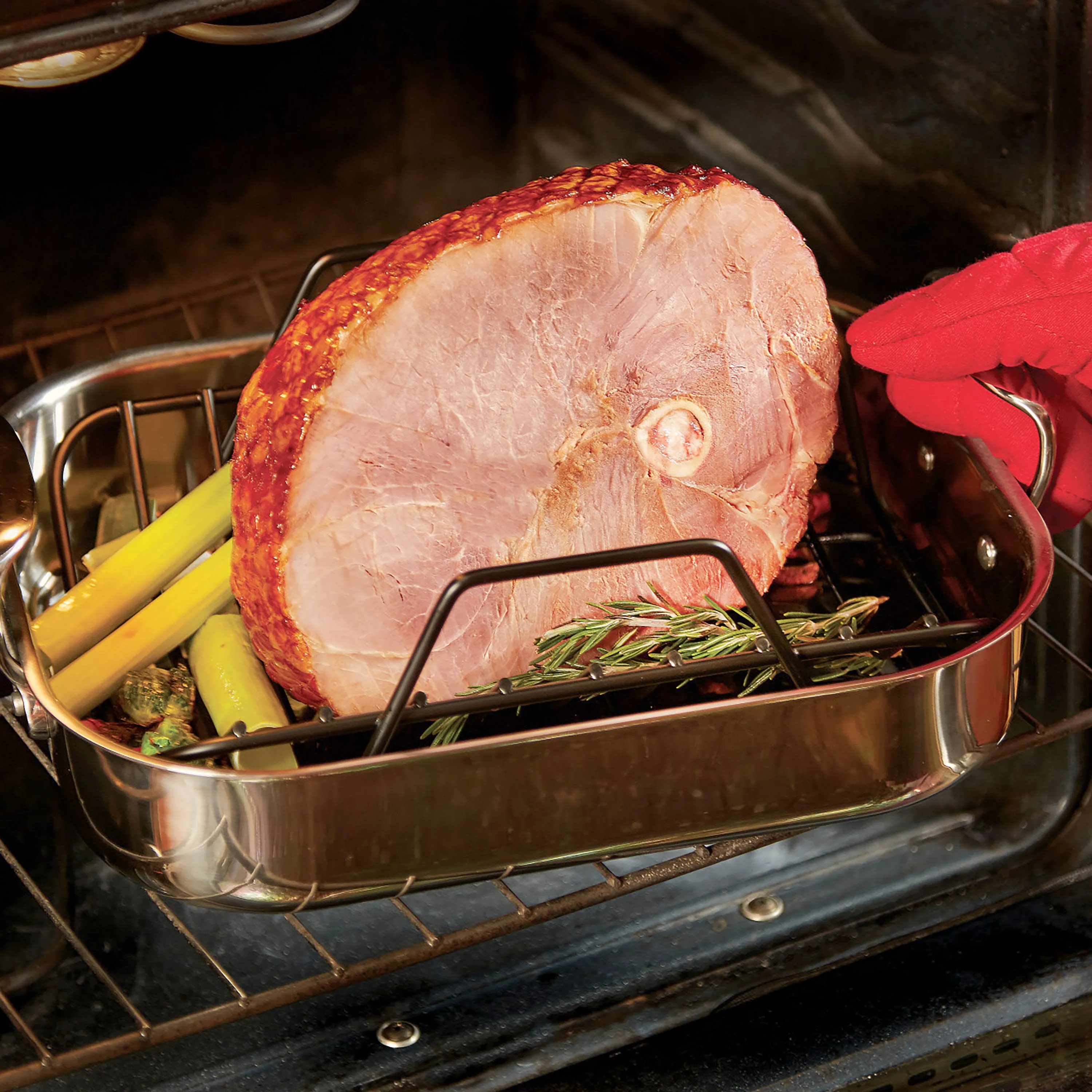 All-Clad 14" x 11" Roasting Pan with Rack