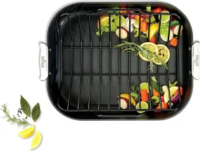 All-Clad 16" x 13" HA1 Hard Anodized Nonstick Roaster Combo