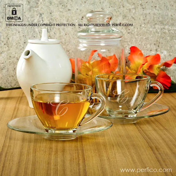 Allure © Personalized Glass Tea Set - Set of 2