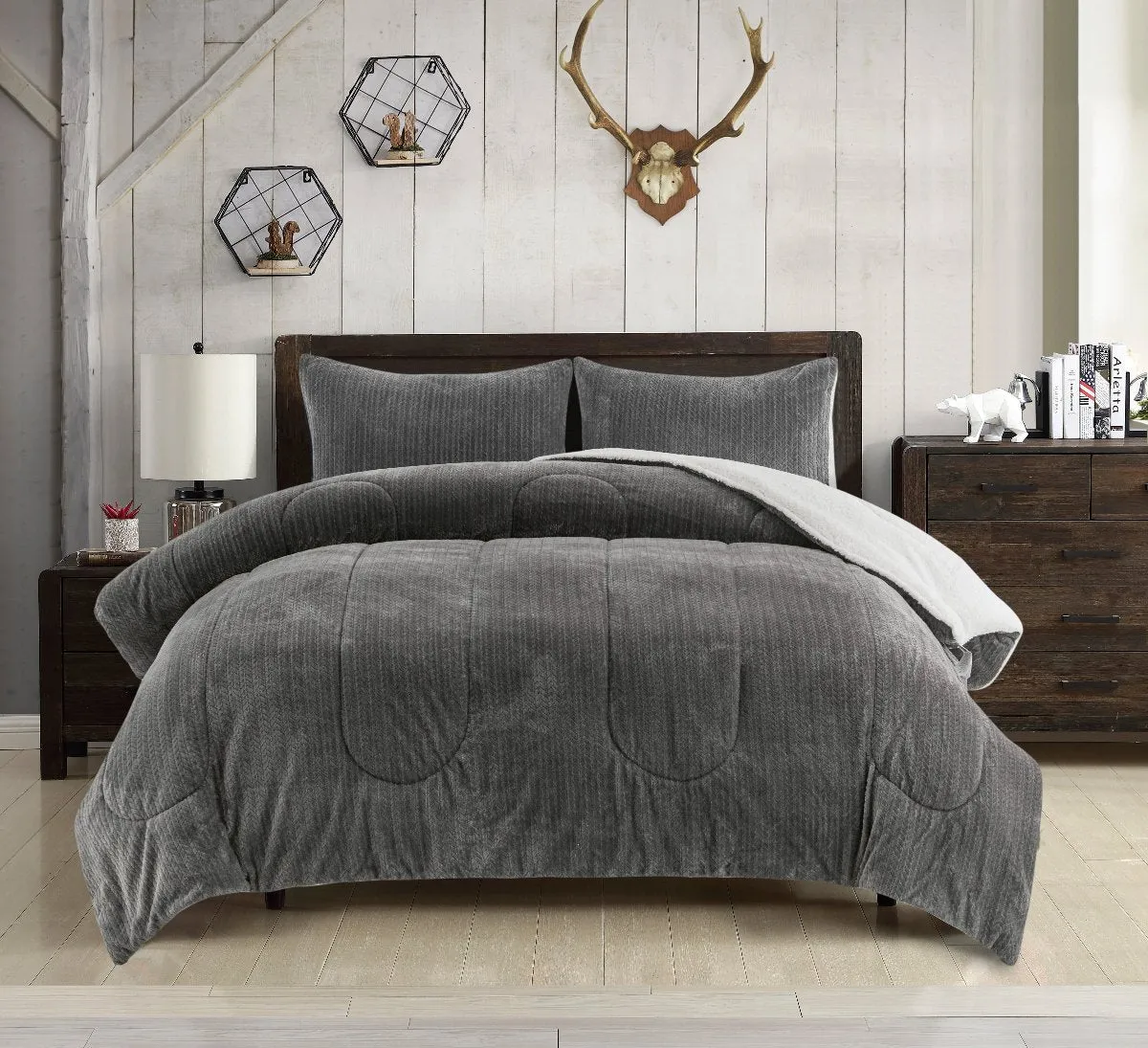 Altitude Home Sweater Knit 3 pc Comforter Set