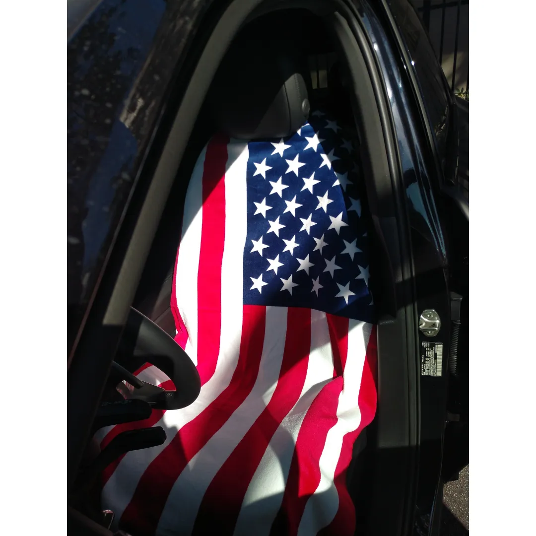 American Flag Towel2Go Seat Cover