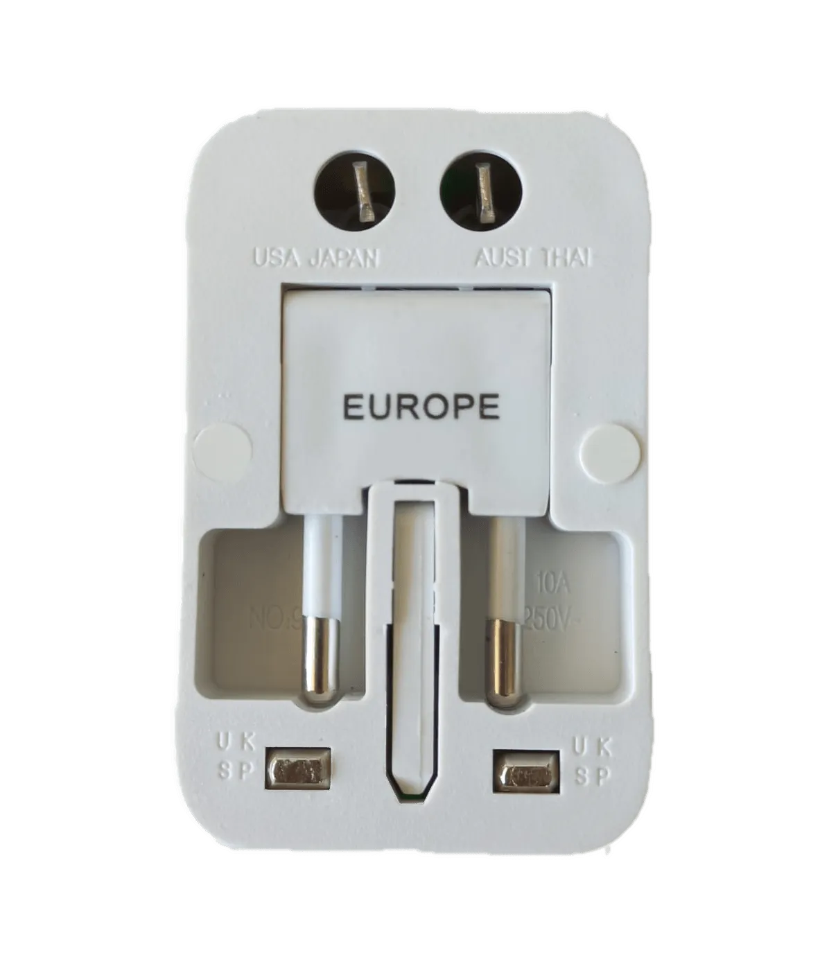 ANDOWL UNIVERSAL TRAVEL ADAPTOR 2A UK/USA/EURO/AUS