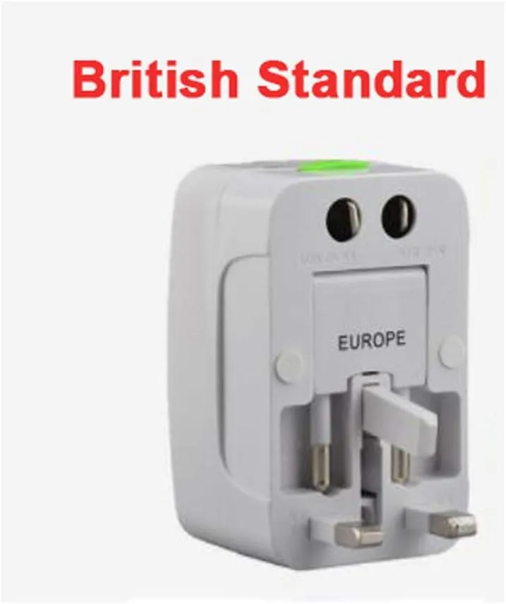 ANDOWL UNIVERSAL TRAVEL ADAPTOR 2A UK/USA/EURO/AUS