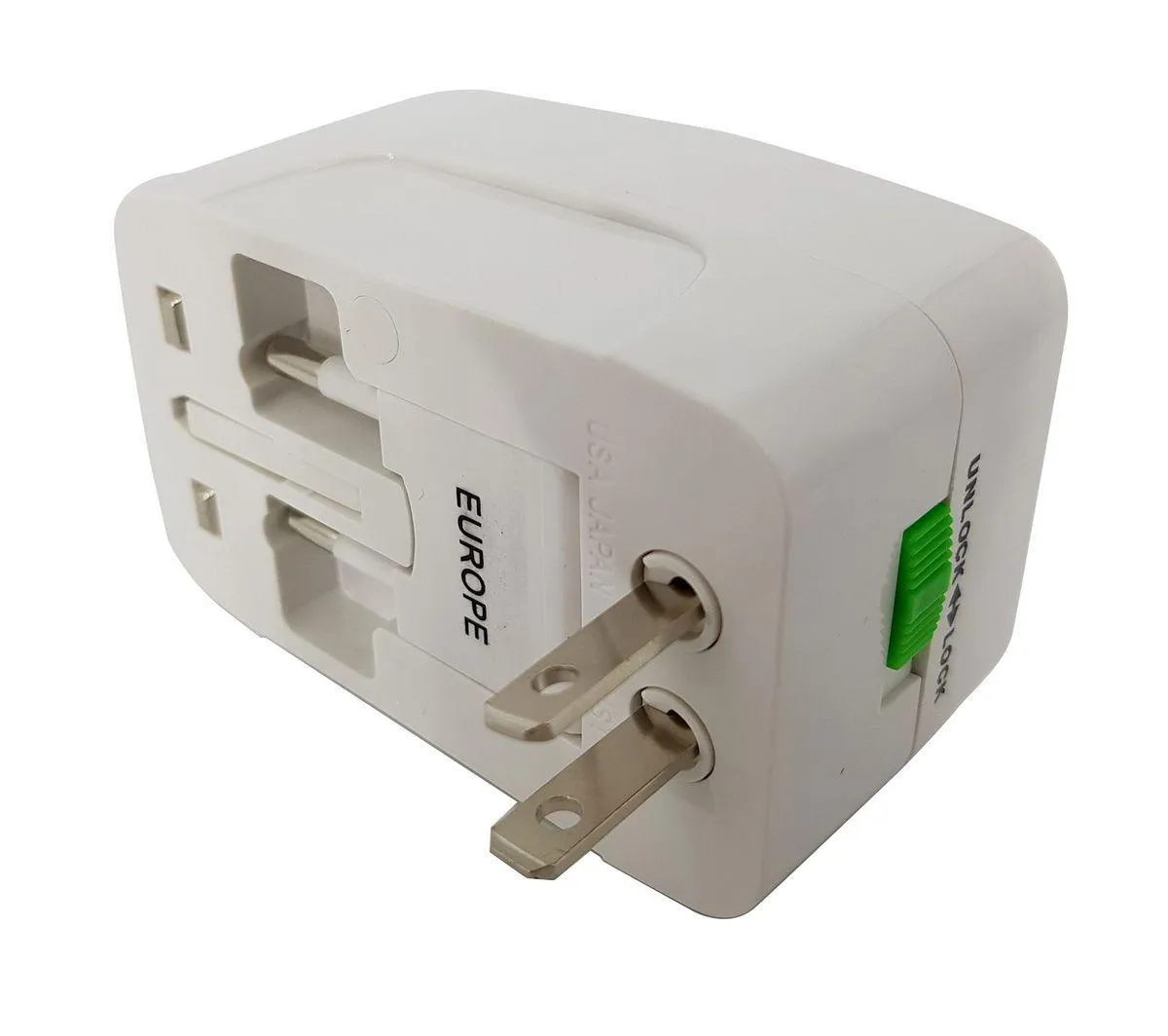 ANDOWL UNIVERSAL TRAVEL ADAPTOR 2A UK/USA/EURO/AUS