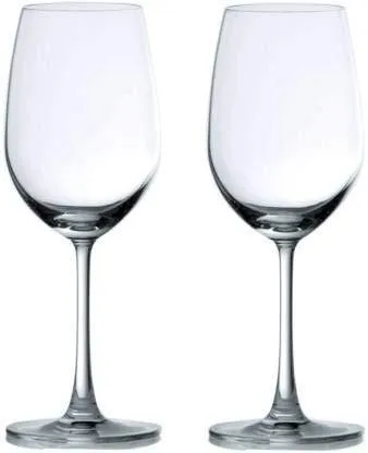 Ash & Roh Wine Glass - Ideal for White or Red Wine Party Glass, Whisky Glass, Clear Glass, 400 ml, Set of 2