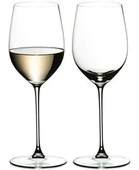 Ash & Roh Wine Glass - Ideal for White or Red Wine Party Glass, Whisky Glass, Clear Glass, 400 ml, Set of 2