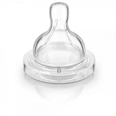 AVENT Teat Medium Flow 3m  / 3h PK2 (SCF633/27)