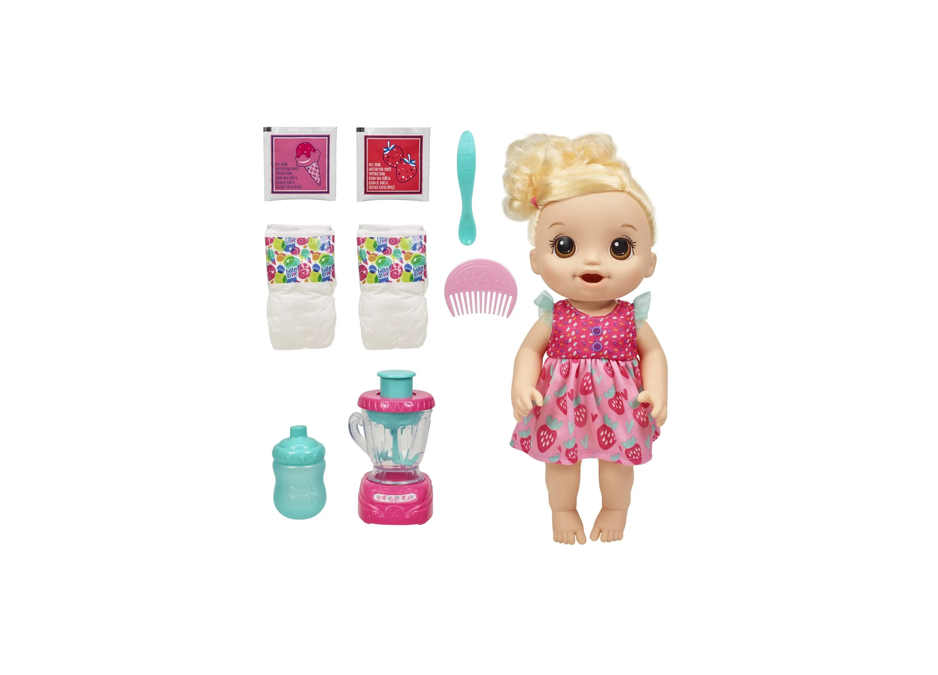 Baby Alive Magical Mixer Baby Doll - Strawberry Shake