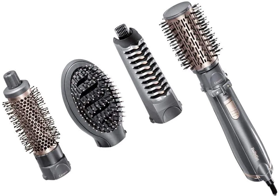 BaByliss Ceramic Rotating Ionic Air Brush with Paddle Brush