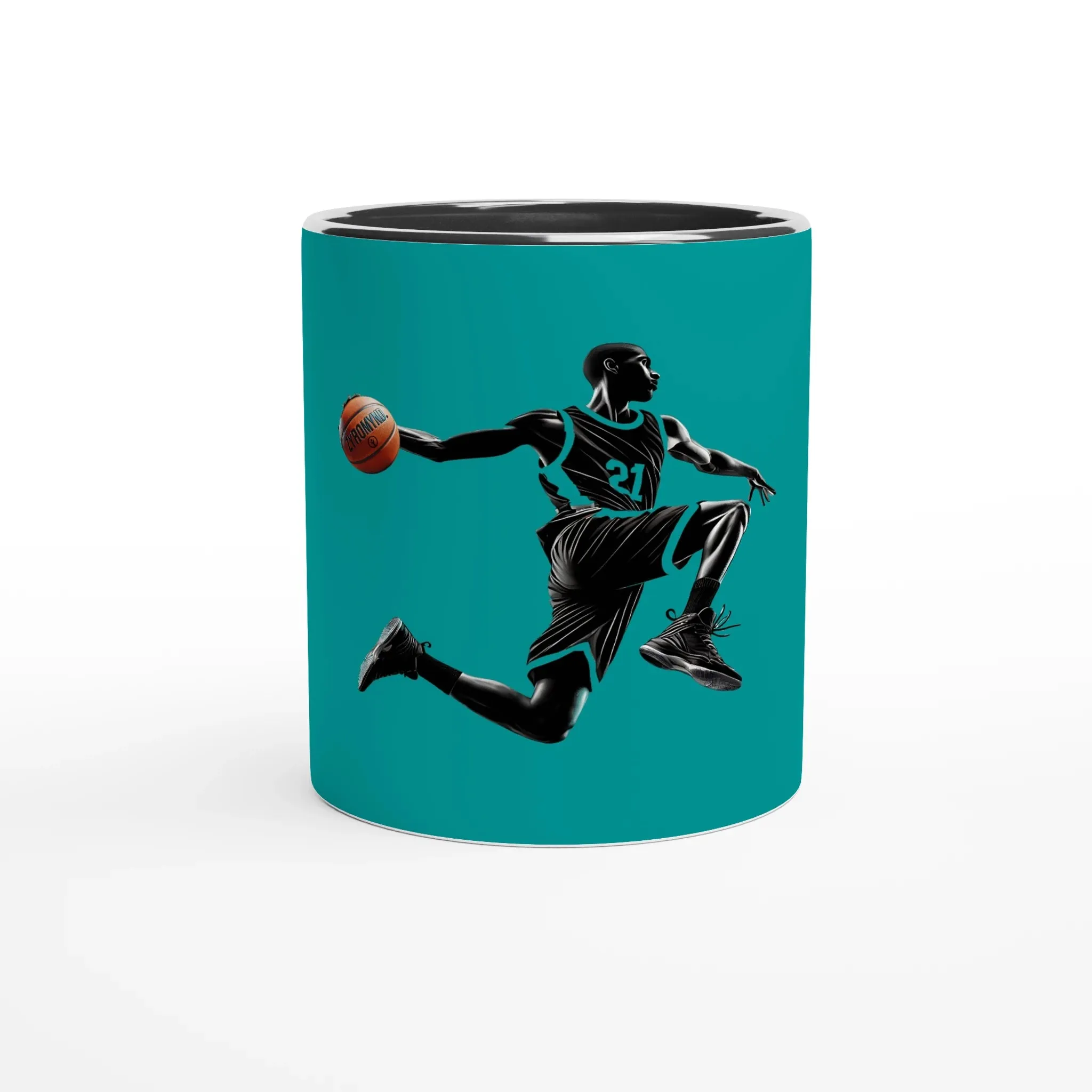 Basketball Player Mid-Air, 11oz Ceramic Mug