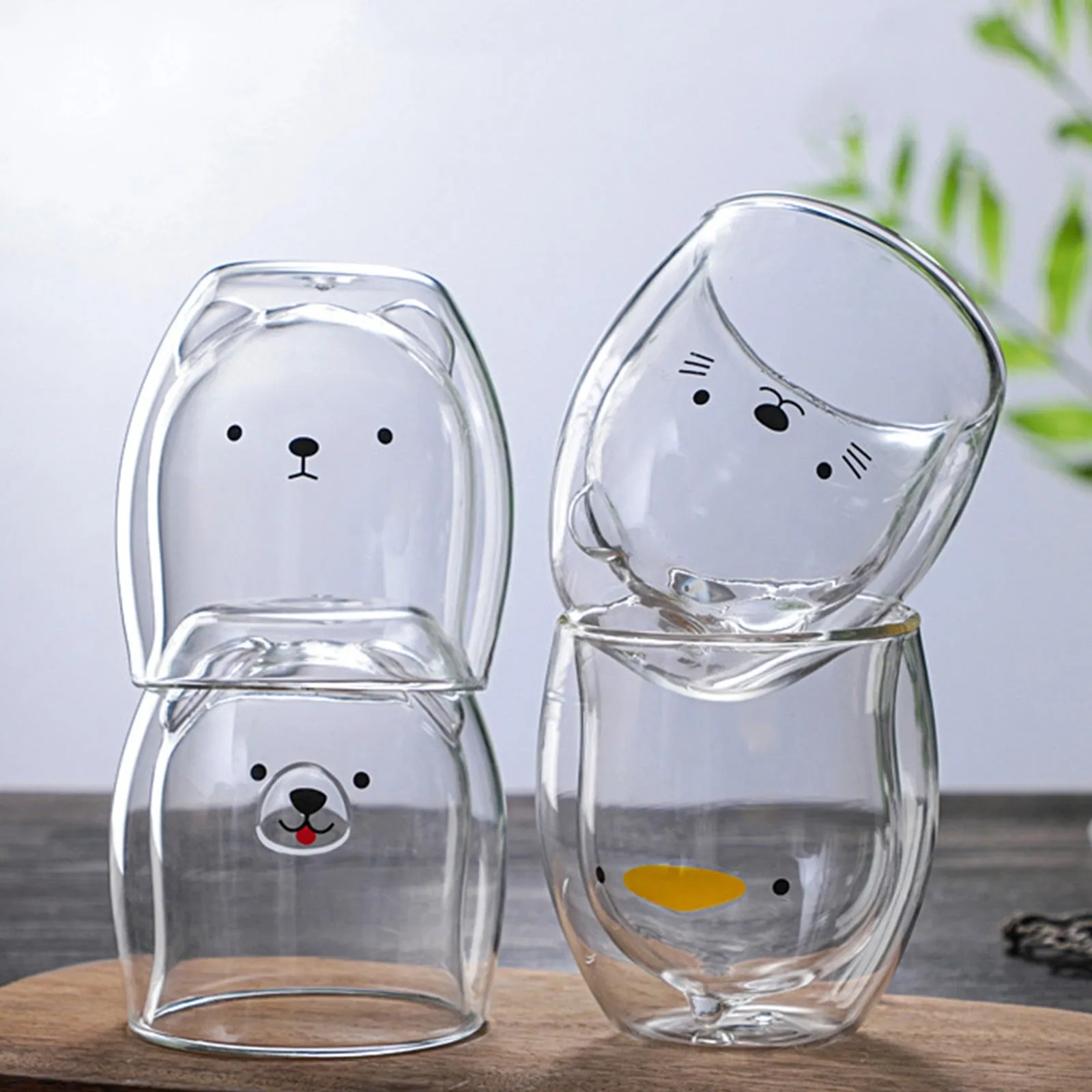 Bear Double Walled Glass