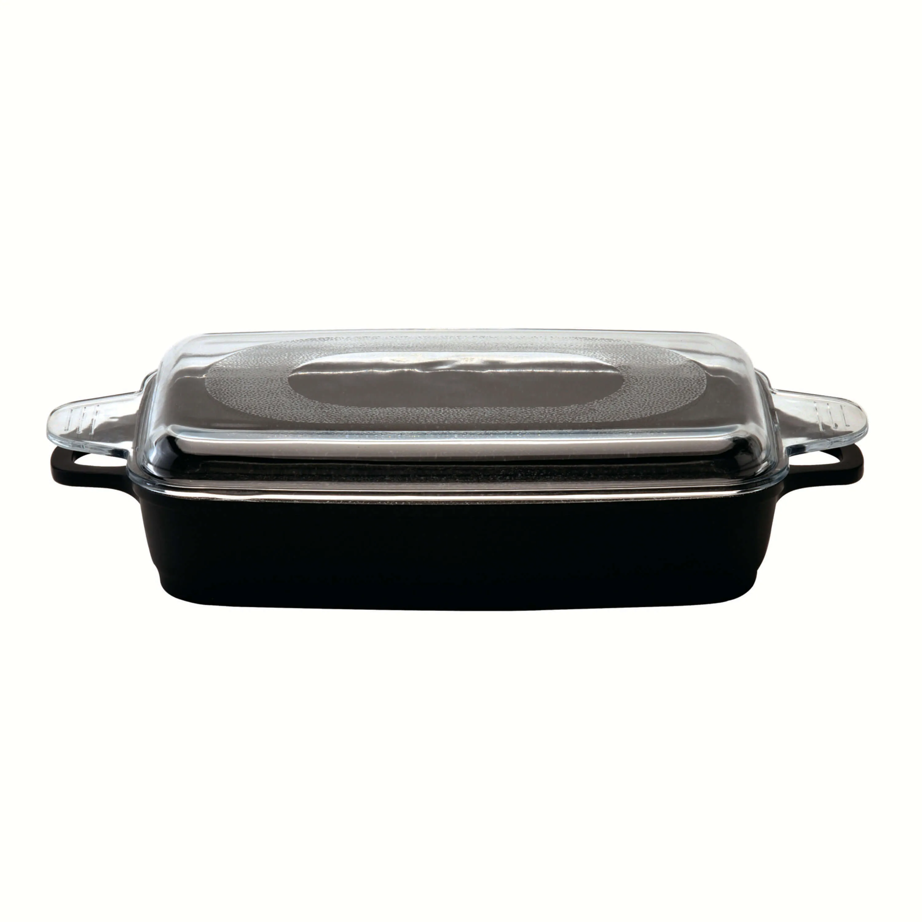 BergHOFF Scala Non-stick Cast Aluminum Roasting Pan 13" x 8.25" x 2.5", 4.9Qt., Ferno-Green, Non-Toxic Coating