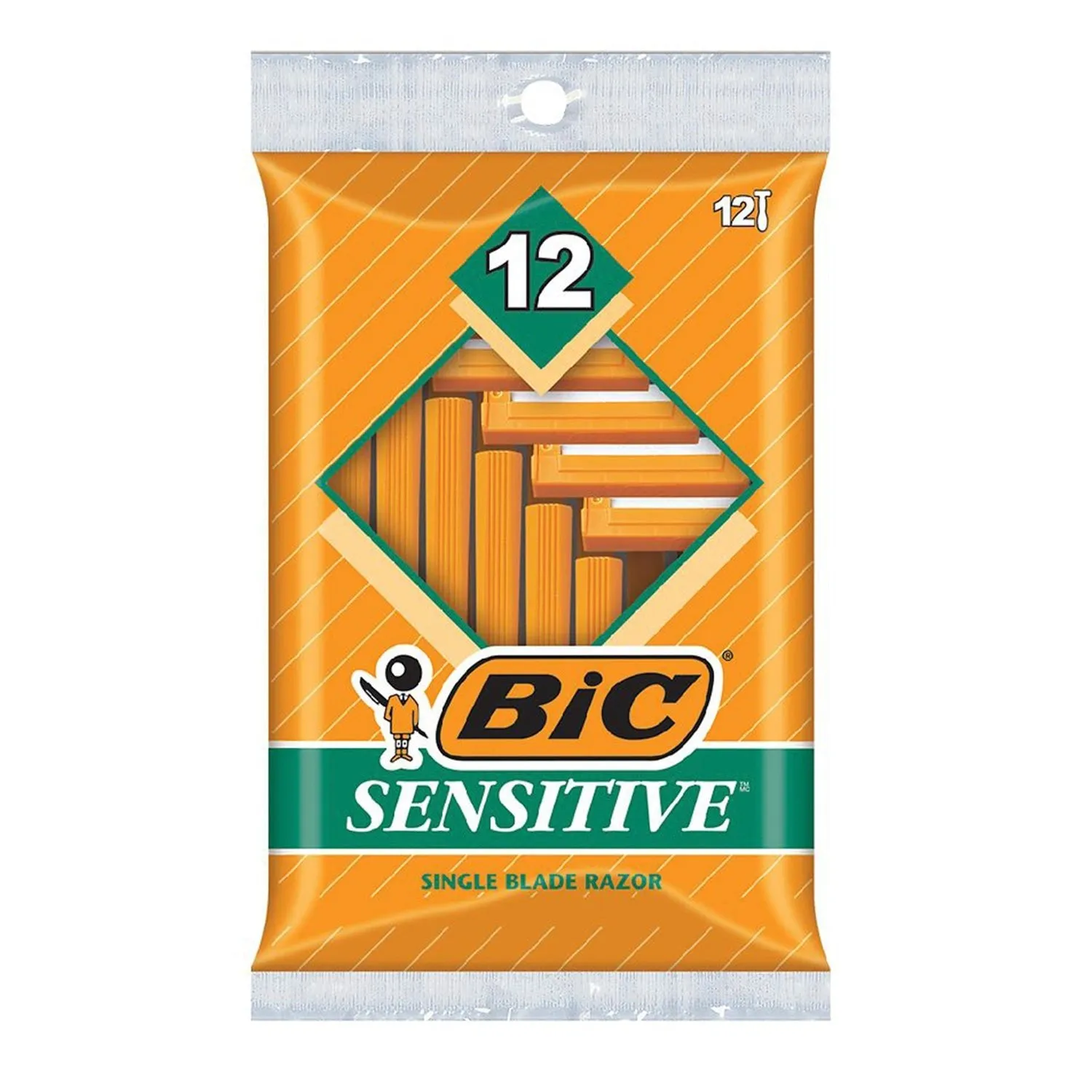 Bic Sensitive Single Blade Razor 12pcs