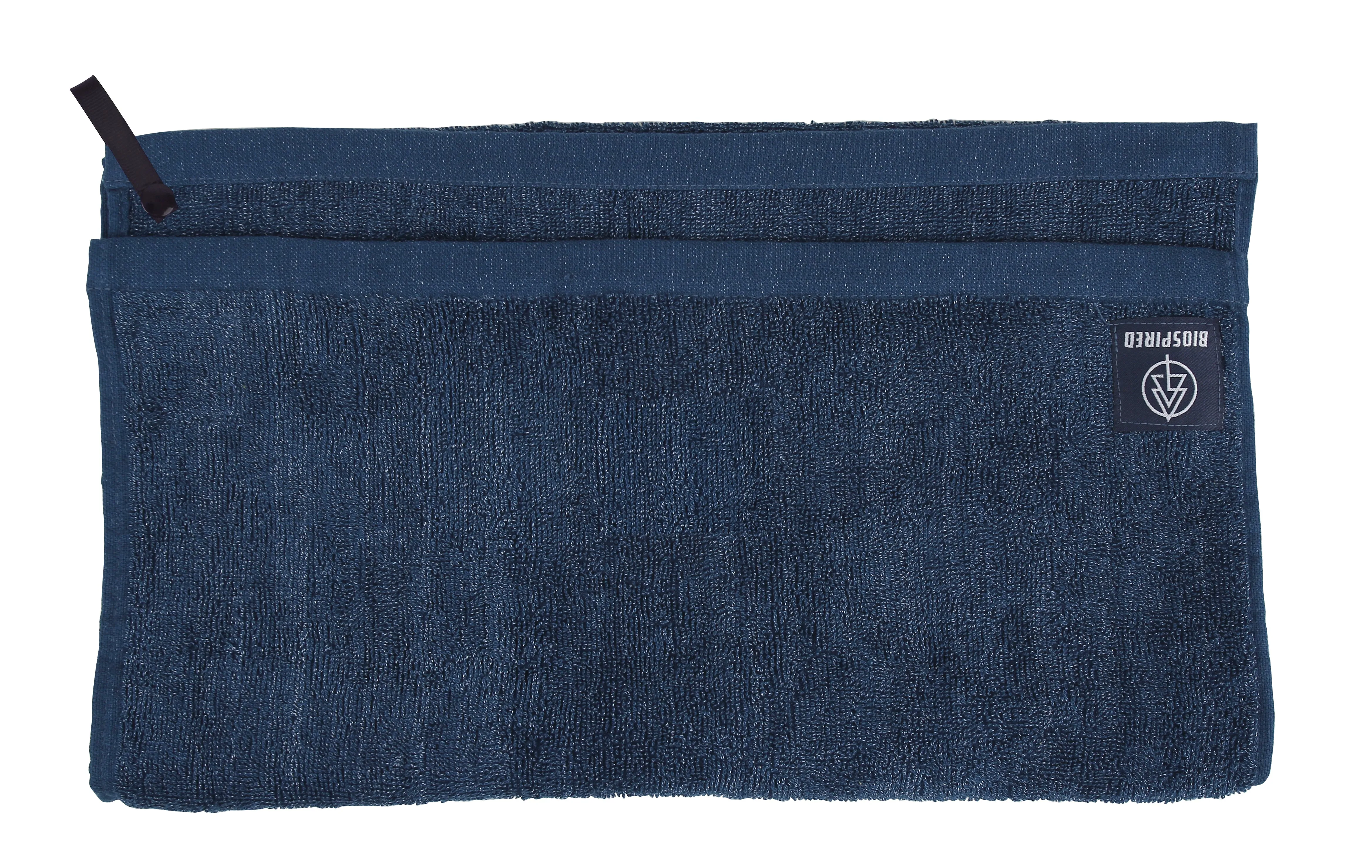 Biospired Homebound Workout Towel with Everplush, Navy Blue XL