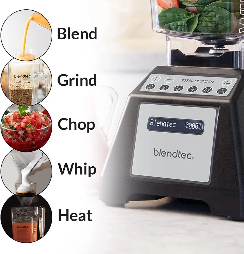 Blendtec Total Classic 75oz FourSide Jar Blender Black