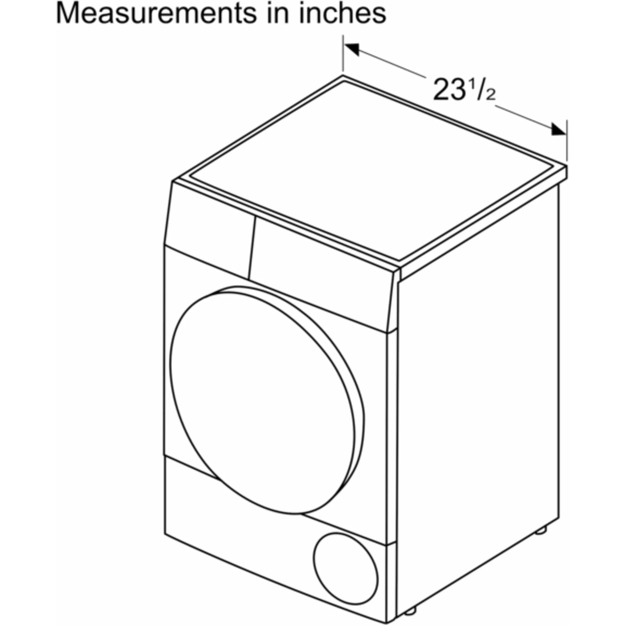 Bosch Dryer (WQB245AXUC) - Pearl Steel