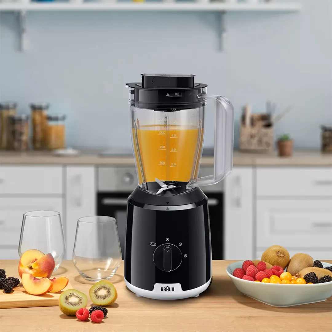 Braun JB1000BK 1.25L PowerBlend 1 SmoothCrush Blade System Jug Blender