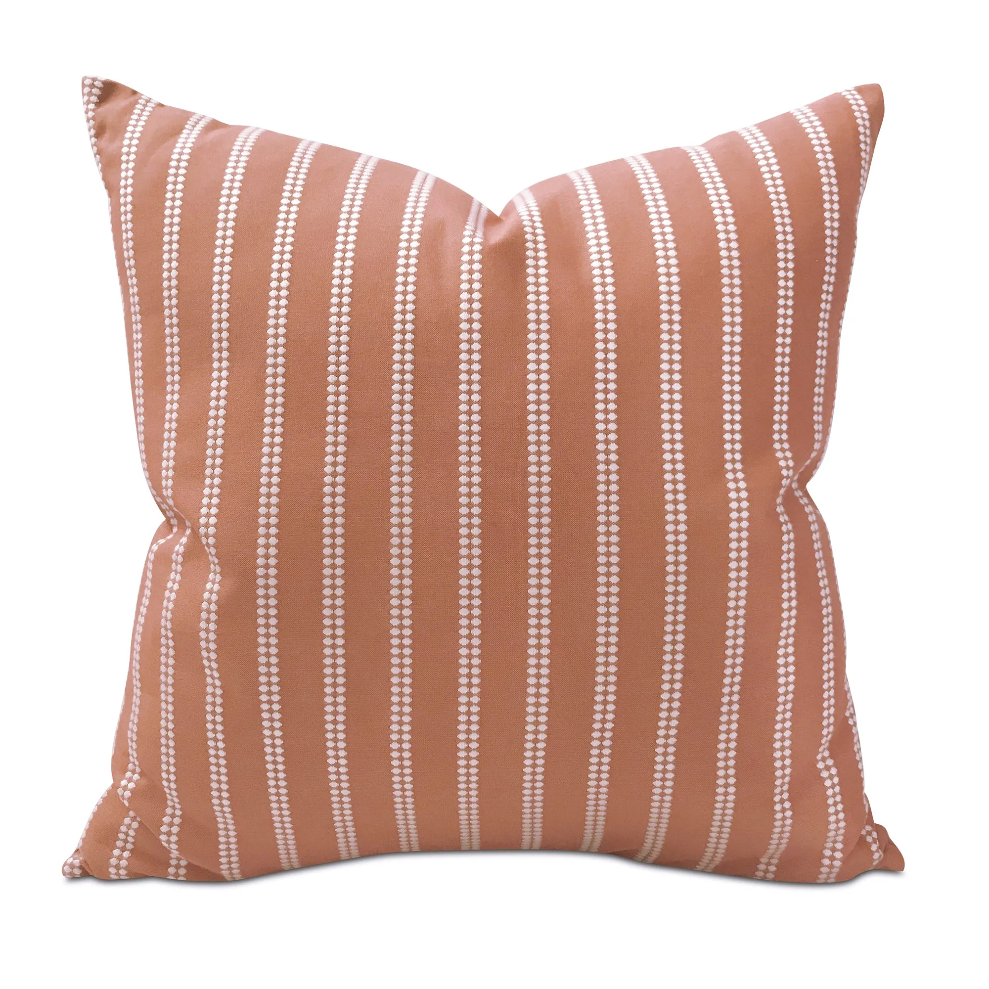 Bright Orange Tribal Stripe Throw Pillow Cover 24x24