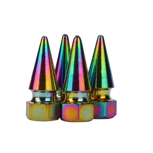 Bullet Grenade design Aluminum Car tire valve caps Pack Of 4 PC