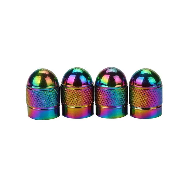 Bullet Grenade design Aluminum Car tire valve caps Pack Of 4 PC