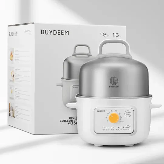 Buydeem G32 Mini Electric Food Steamer, 1.6QT