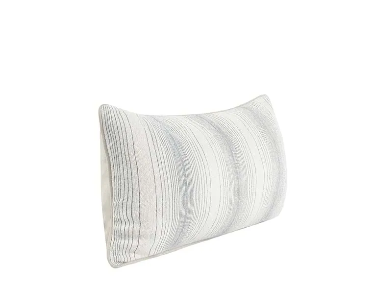 Capri Blue Stiped Lumbar Pillow