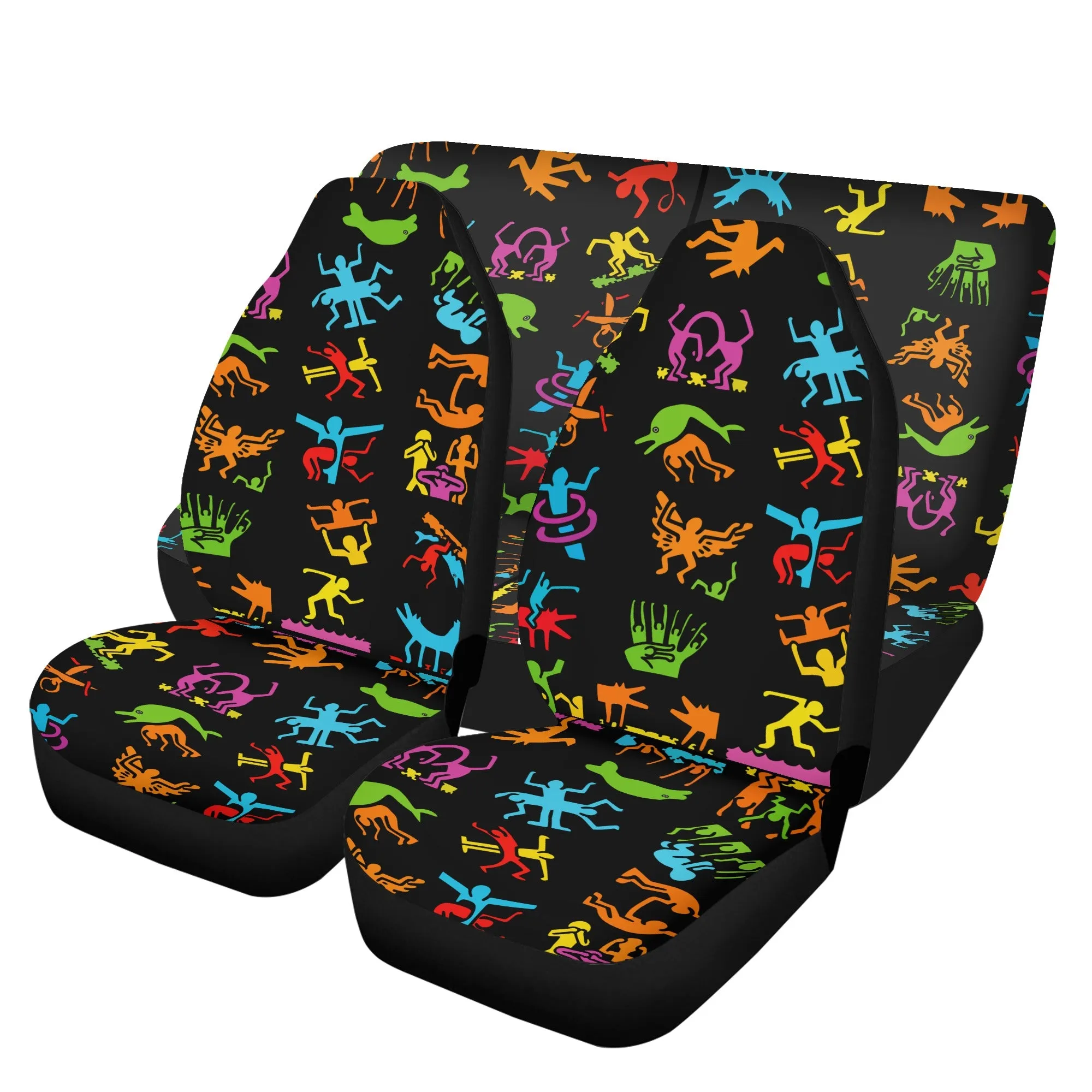 Car Accessories | Car Seat Covers for Front & Back | Cool Fitted Sweat Protector | Vehicle Interiors Upholstery | Haring Style