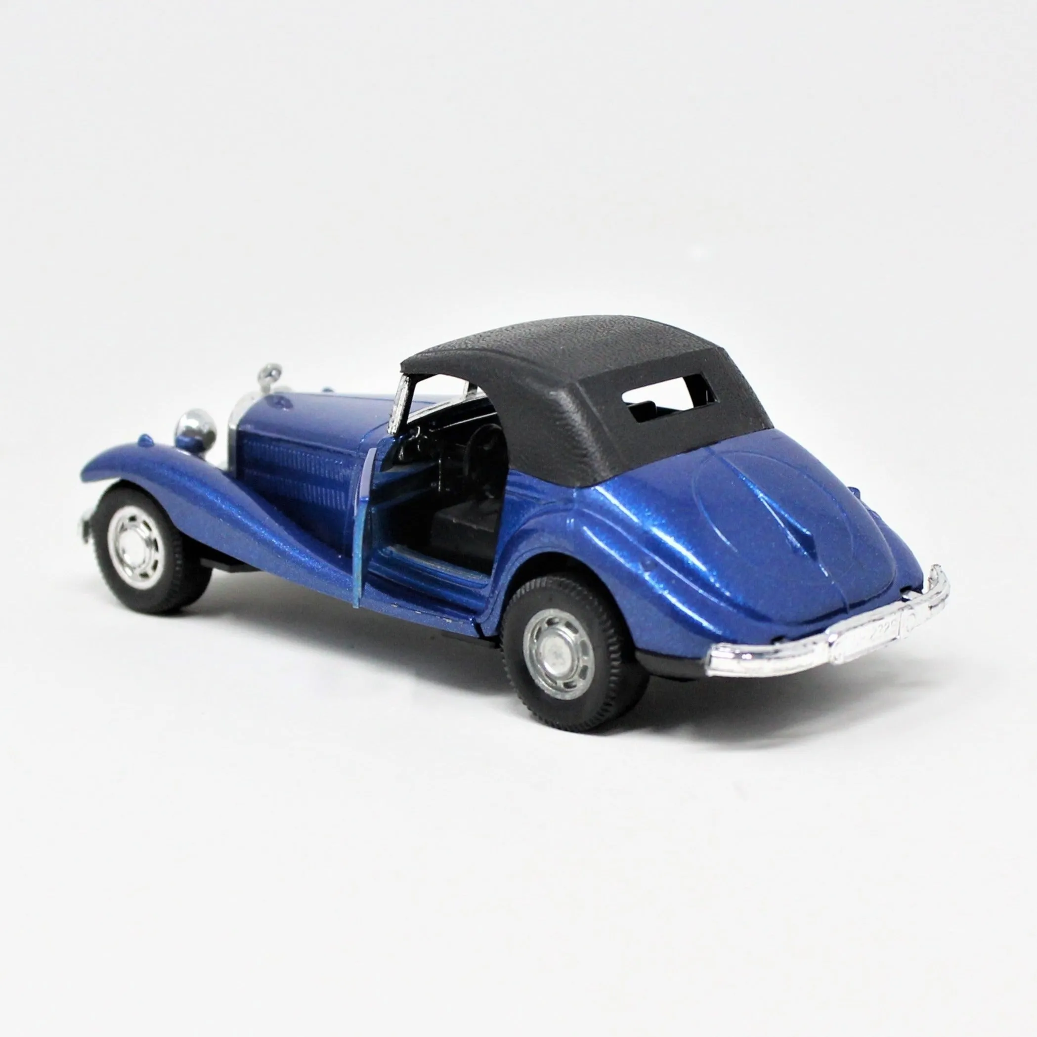 Car, Die Cast Toy, Yatming, Mercedes Cabriolet 540K Blue, Vintage